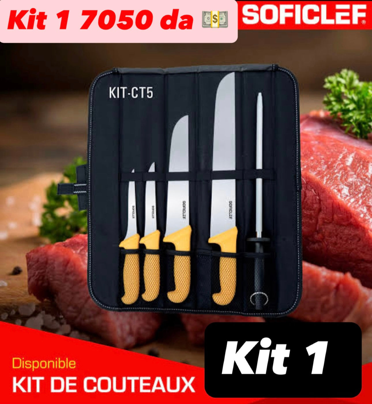 kit couteau soficlef 🔪🔪⭐️طقم سكاكين