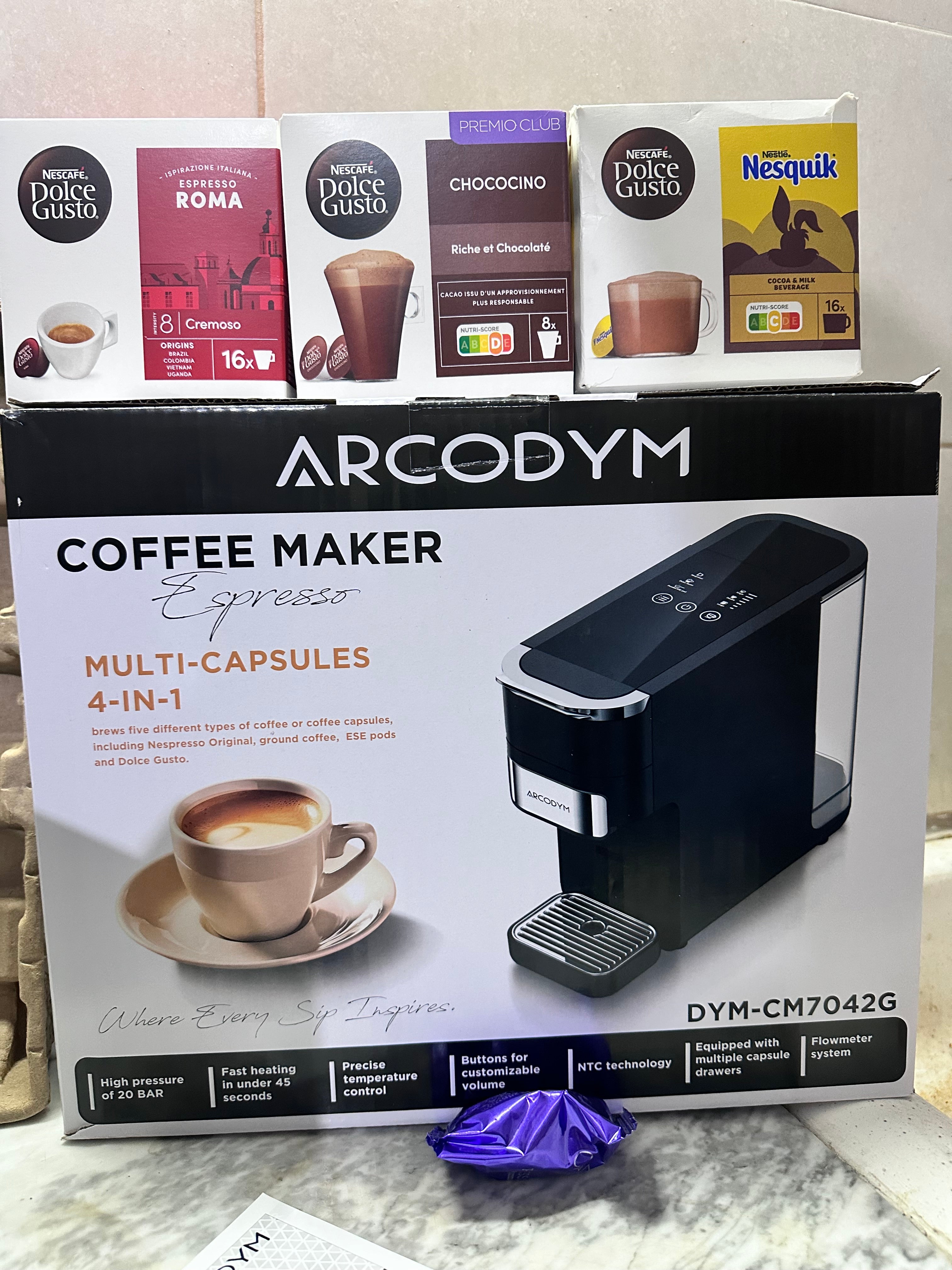 Machine a cafe ARCODYM capsule 4 in 1 ☕️☕️
