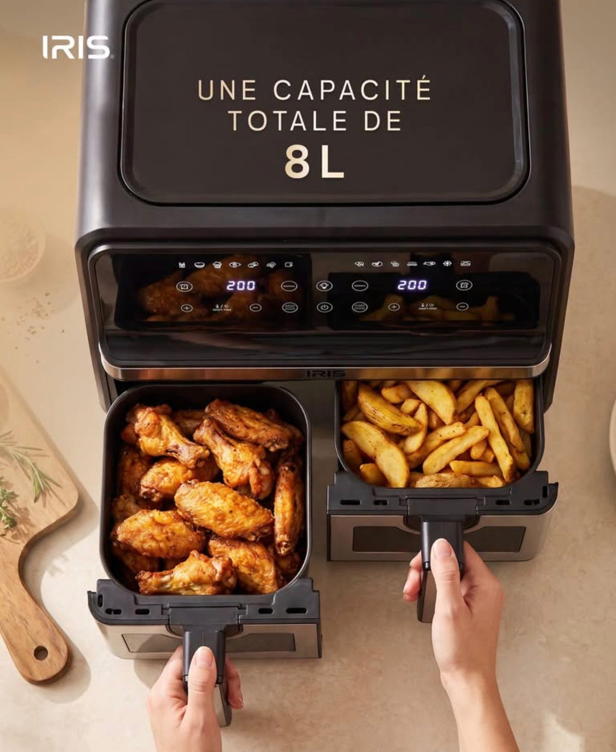 AIR FRYER IRIS 8 Litres double bac🔥🍳