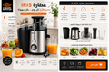 عصّارة IRIS 400W  centrifugeuse 1 L 🥕🍊🥤