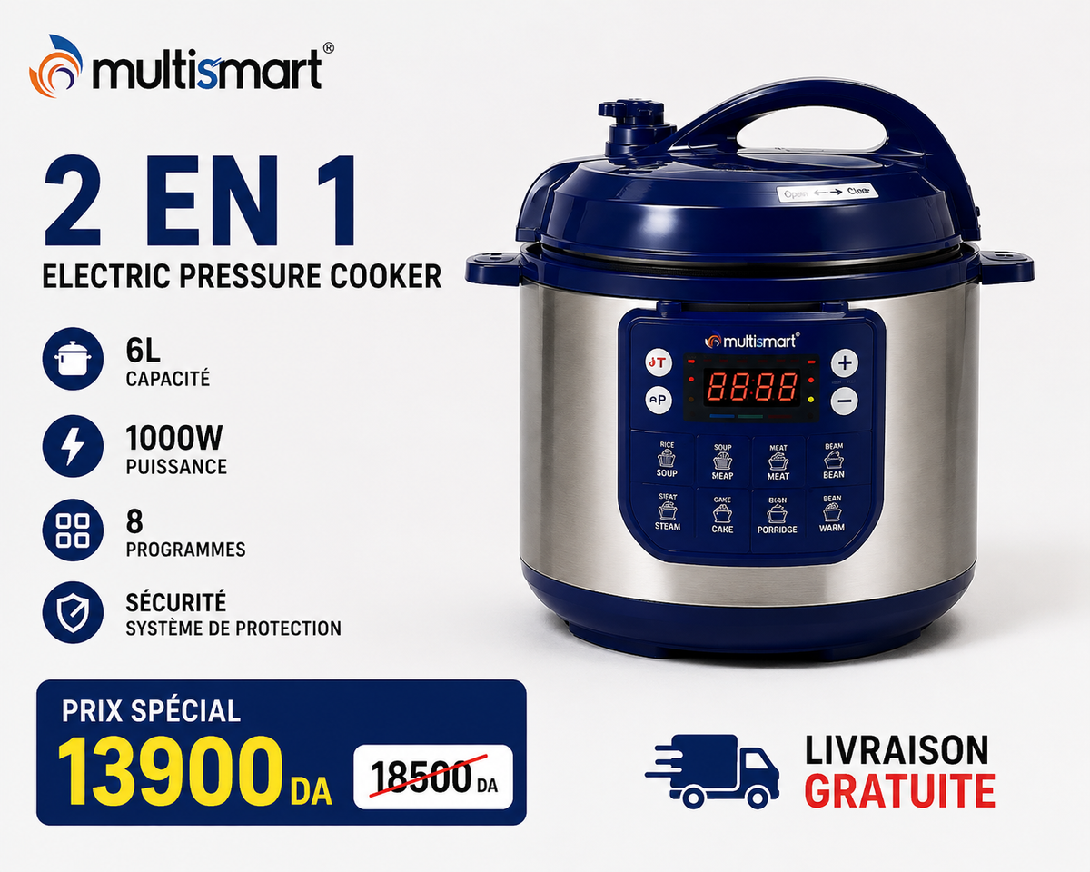 Cocotte electric multi smart 6 L 1000 w 🔥⚡️⚡️