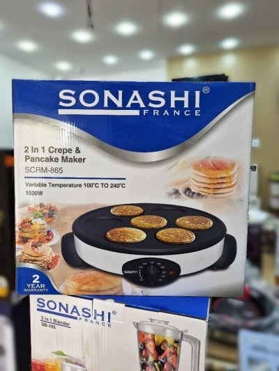🔥 SONASHI 2 IN 1 — ماكينة الكريب والبانكيك! 🥞